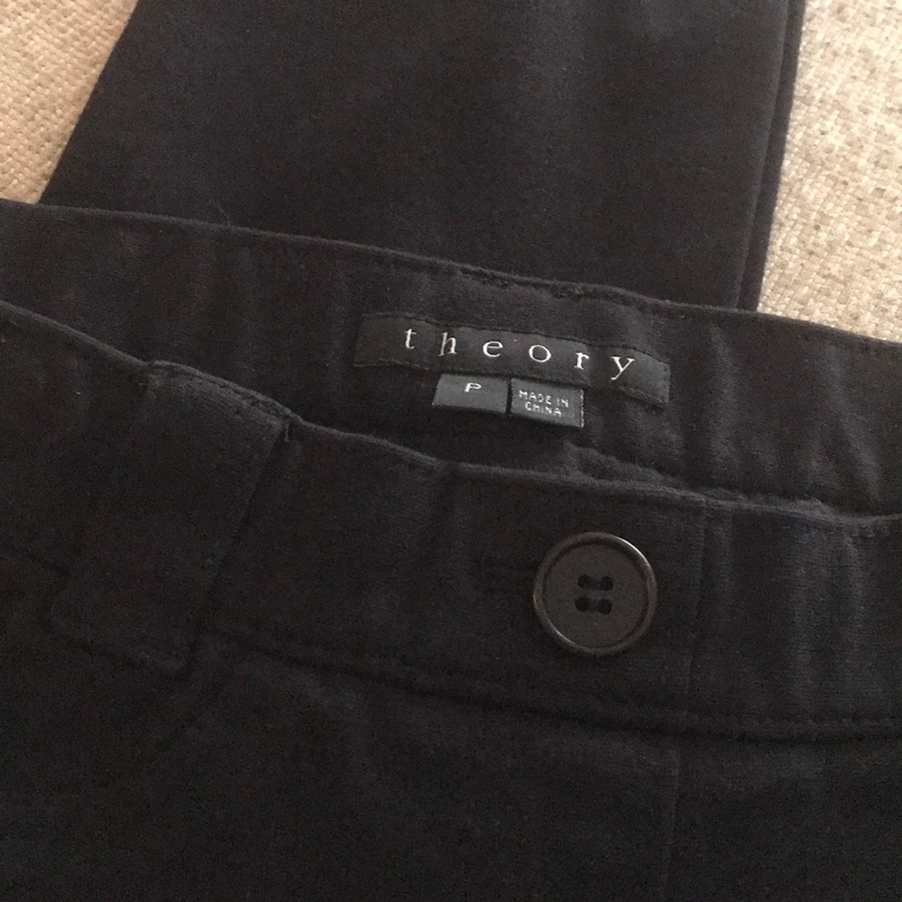 Theory skinny black pants